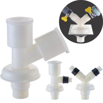 Двухцелевой сливной отвод для стиральной машины с обратным клапаном, двухцелевой, с двойным интерфейсом, сливной соединитель, антизапах, тройник