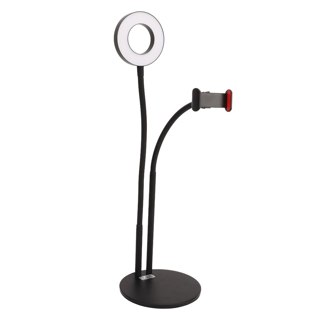 Selfie Ring Ligh Dimmable 3 Color Temperature Desktop LED Circle Light with Stand For Live