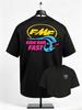 Летняя футболка FMF Ride Bad Fast Motocross 2026 для мужчин, повседневная футболка с графическим принтом для мотокросса и гонок на питбайках, короткая для мужчин и женщин
