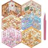 Good productDIY 3D Sticker Scene 6 Sets of Stickers for Girls Make Your OwnRoom Scene Stickers for Kids Cute Kawaii Sticker Therapy for Relief Stress