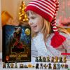 2D Коробка-адвент-календарь, Рождественский календарь обратного отсчета (с декоративной игрушкой-драконом), 24-дневный рождественский адвент-календарь, украшение для рождественской елки