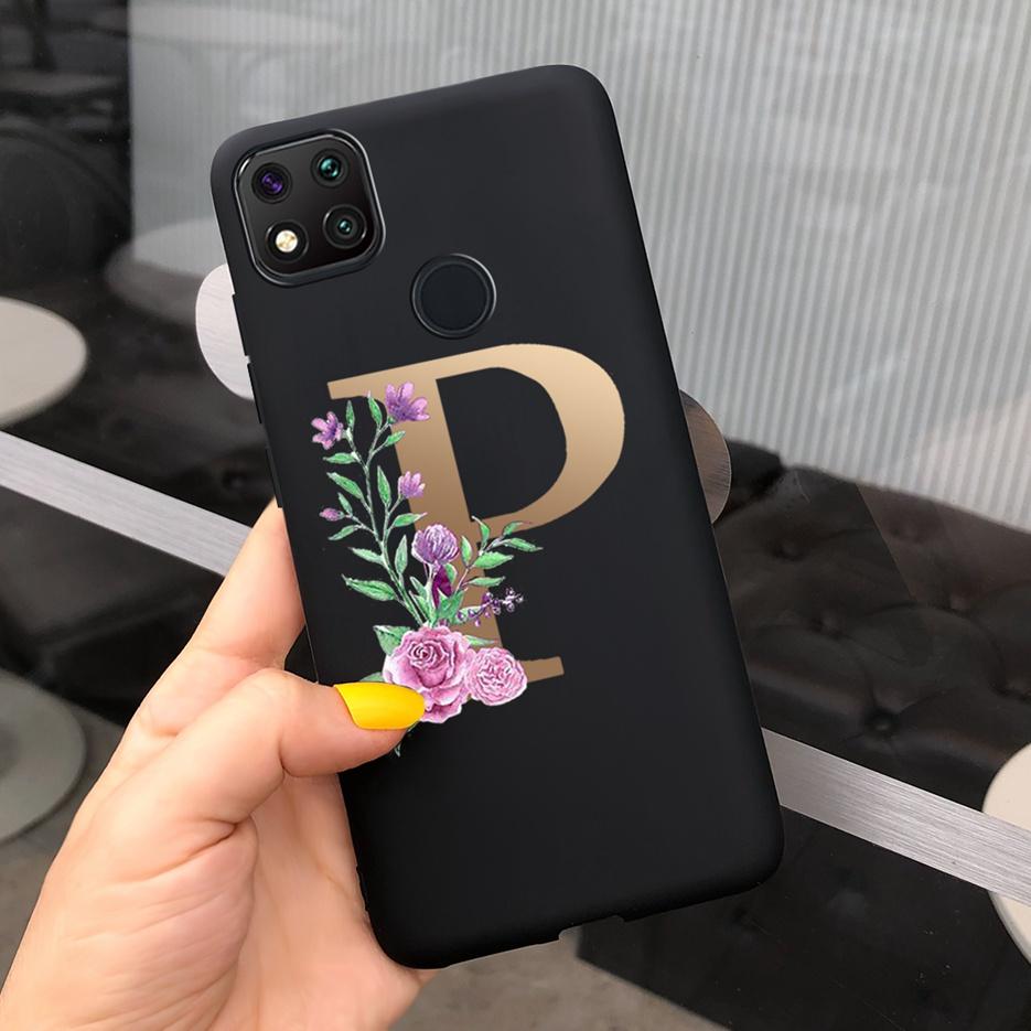 Luxury Letters Case For Xiaomi Redmi 9C 9 C NFC Case Shockproof Bumper Soft Phone Case For Redmi 9 9c 9a Redmi9A 9C 9 Back Cover