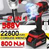 22800 мАч 588VF Бесщеточный беспроводной электрический ударный гайковерт 1/2 дюйма, электроинструменты, совместимые с аккумуляторной батареей Makita