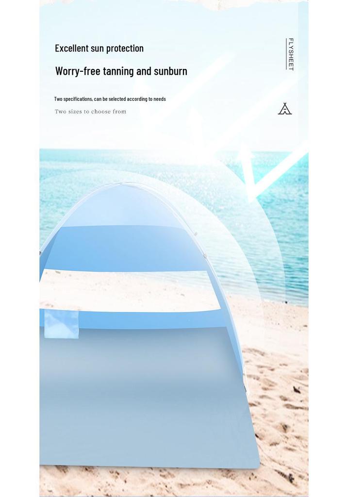 Portable Quick-Open Sunshade Tent – Lightweight, Foldable, and Family-Friendly for Beach and Camping