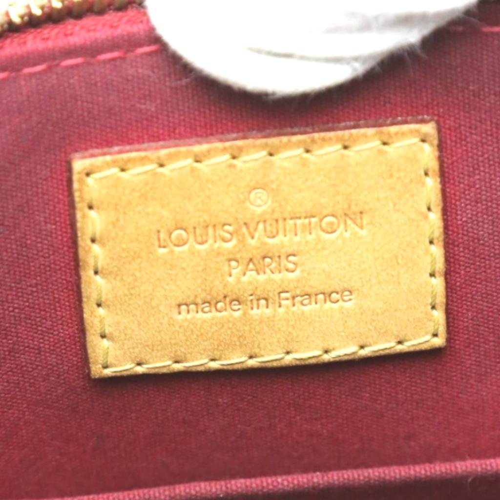 LOUIS VUITTON Monogram Alma BB Handbag Monogram Vernis Red Women M90174 Used