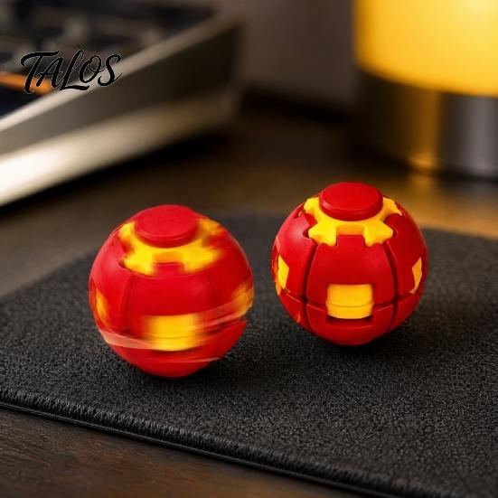 Игрушка для снятия стресса для детей 1/2 шт., 3D-печатный нажимной вращающийся шар, спиннер для взрослых, тихий вращающийся шар, гаджет для снятия напряжения, прочный
