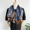 110*110 Cm Square Silk Scarf Women's Fashion Printed Small Neck Scarf Office Women's Hair Belt Folar Handkerchief Women's Handkerchief Shawl Scarf