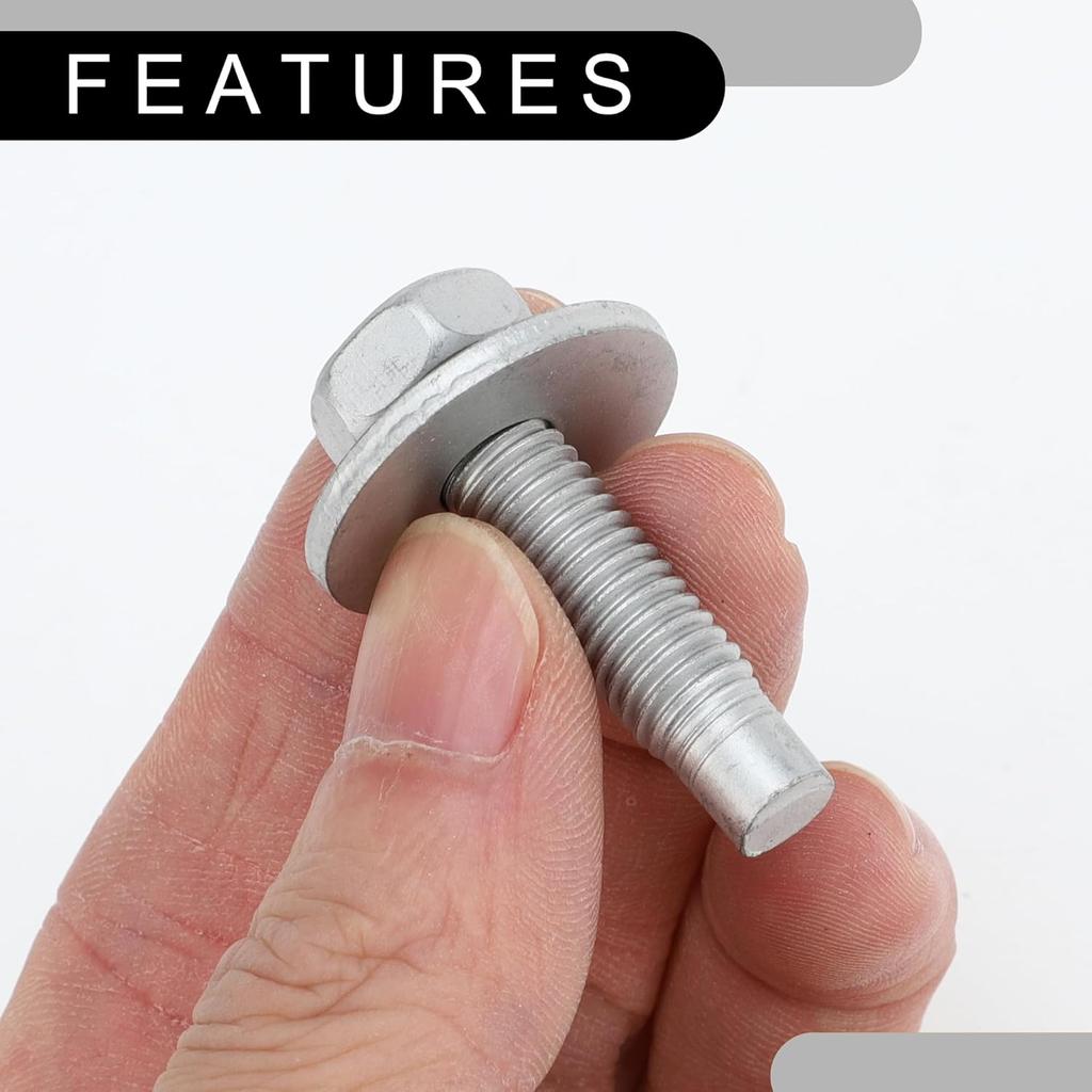 Side Step Hardware Mounting Kit No.68044460AA/82212003 - Car Bolts - for Dodge for Ram 1500 2009-2012 Metal Silver Tone - 1 Set
