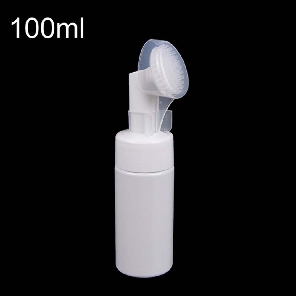 Portable Sub-bottling Tool Froth Pump Soap Mousses Liquid Spray Bottle Refillable Bottles Foaming Bottle With Cleansing Brush