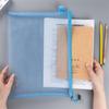 Storage Bags Coin Purse Transparent Mesh Zipper Case File Folders Document Bag Zipper Pouch