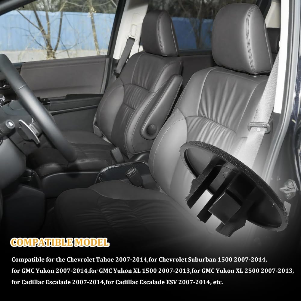 2PCS Armrest Cover Cap, 15279689 Left or Right Rear Bucket Seats Arm Rest Handle Trim Bolt, Seat Parts Replacement for 07-19 Chevy Tahoe Cadillac