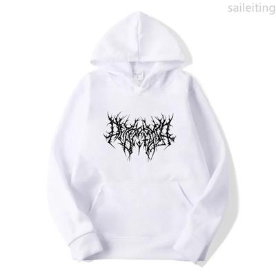 Весенне-осеннее готическое худи с карманом-кенгуру, оригинальная толстовка с длинным рукавом для женщин, тренд Y2k, хип-хоп, ретро, панк-стиль