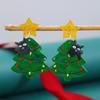 Acrylic Material Stud Earrings Cartoon Style Star Earrings Festive Look Cat Earrings  Women Wear