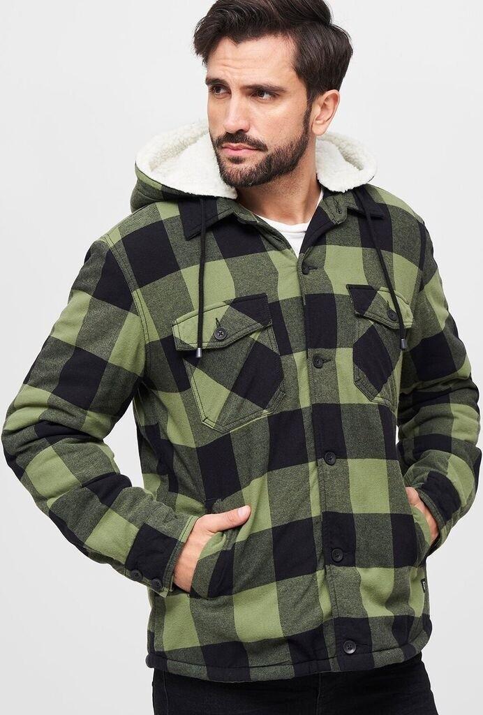 Зимняя куртка Brandit Lumberjacket Hooded black/olive