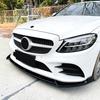 Car Front Bumper Lip Spoiler For Mercedes-Benz W205 C205 S205 C43 C180 C200 C300 2019-2021 AMG-Line Bumper Splitter Lip Bodykit