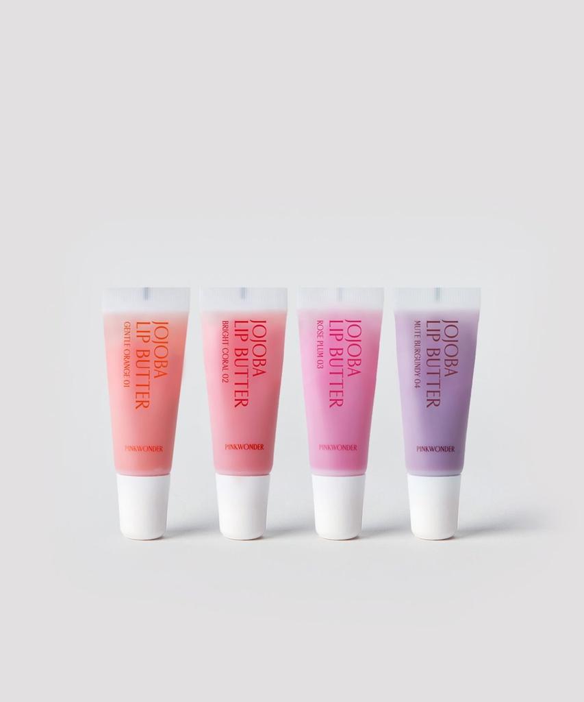 Jojoba Lip Butter (Bright Coral 02)