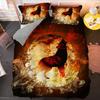 Fashion Wolf Pattern Bedding Sets Animal Duvet Cover Set Queen King Size Quilt Cover Pillowcase 2/3PCS Polyester Comforter Cover