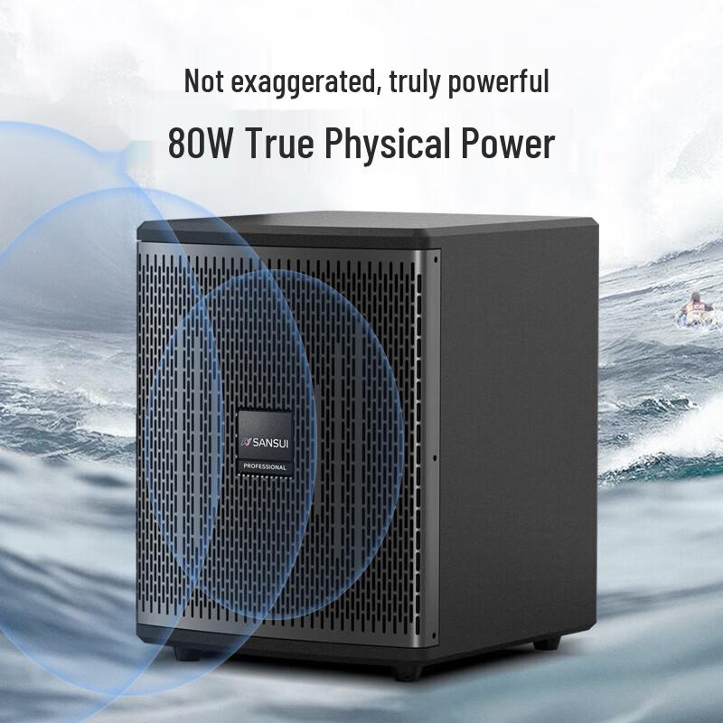 SANSUI 91H-D Home Theater Active/Passive Subwoofer CN plug (adapter included) (CN version)