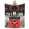 Уютный плед Cult Of The Lamb Игровой мерч Декоративный плед для дома Супермягкий бархатный для офиса
