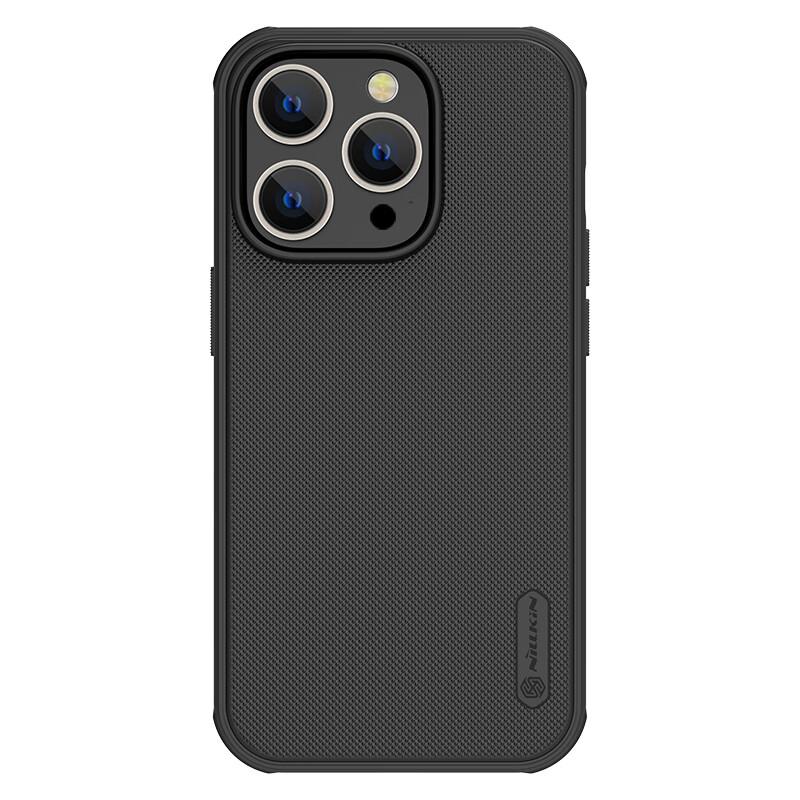 Чехол для iPhone 14 Pro Max, Полная защита, Матовый противоскользящий с подушками безопасности, Ударопрочный, Пылезащитный чехол для телефона, Жесткий с мягкими краями, Тонкий, Черный