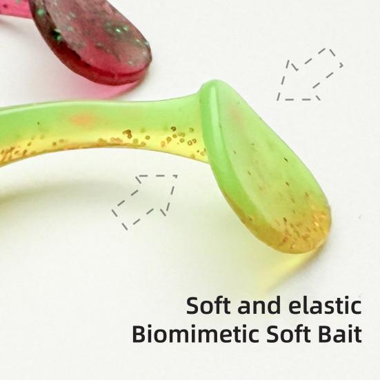 10 шт. Искусственные приманки Яркий цвет Реалистичный вид Компактный дизайн Портативные Долговечные Мягкая приманка Свимбейт Аксессуары