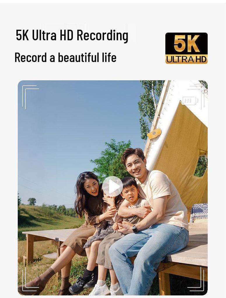 5K HD CCD Digital Mini Selfie Camera for Students and Home Use