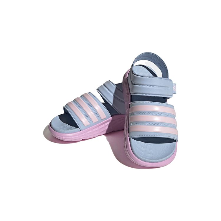 Adidas Duramo Sandals Slides Non-Slip Durable Kids Sandals Kids Sandals Blue Pink HP5834