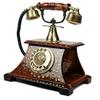 Handicraft Antique Operational Telephone In Royal Look Decorative Showpiece - 23 Cm (Wood, Brass, Brown, Gold)