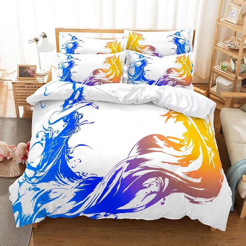228x228 Dekbedovertrek 3D Print Color Watercolor Duvet Cover Pillowcases 2/3 Pcs Comforter Bedding Sets 100% Cotton Ropa De Cama