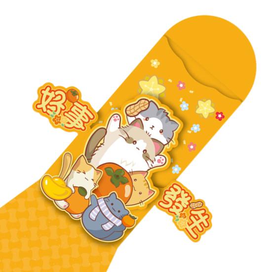 Китайские новогодние красные конверты 2025 года, карманы для счастливых денег на год змеи, 3D традиционные красные карманы для весеннего фестиваля Лунного Нового года