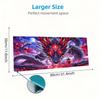 Dragon Art Color Mouse Pad Large Gaming Table Cushion Non-slip Laptop Tablet Big Mousepad XXL Mat Mini PC Playmat With Lock edge