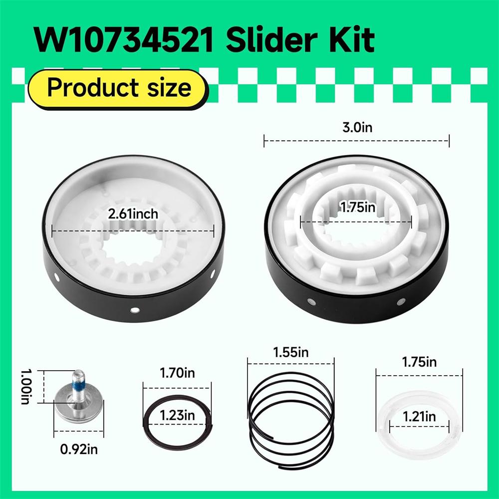 W10734521 Комплект сцепления стиральной машины Совместим с Maytag Kenmore Crosley