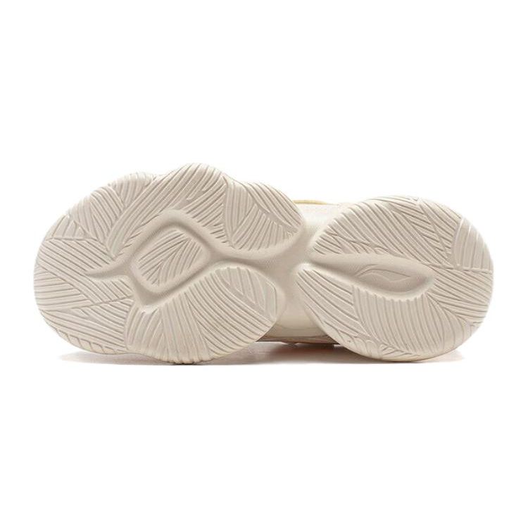 Li Ning Comfortable Low Top Kids Casual Shoes Kids Casual Shoes White Pink YKCQ198-22