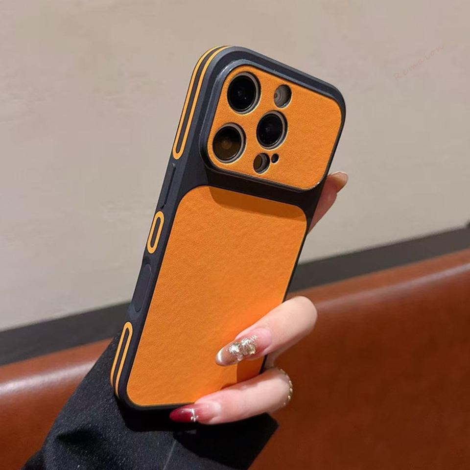 Официальный кожаный чехол Candy для iPhone 17 13 14 15 16 Pro Max 14 15 16 Plus Большое окно Ударопрочный защитный чехол