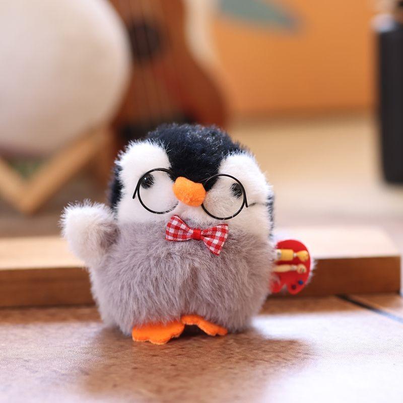 Penguin Cartoon Cute Pendant Plush Keychain Material Bag Charm Doll Accessories