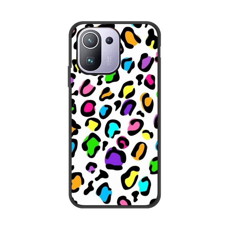 Leopard Print Pattern Phone Case For Xiaomi Redmi 8A 9 K30 Pro 9A Note 8T Note 8 9 Pro TPU Soft Silicone Black Cover