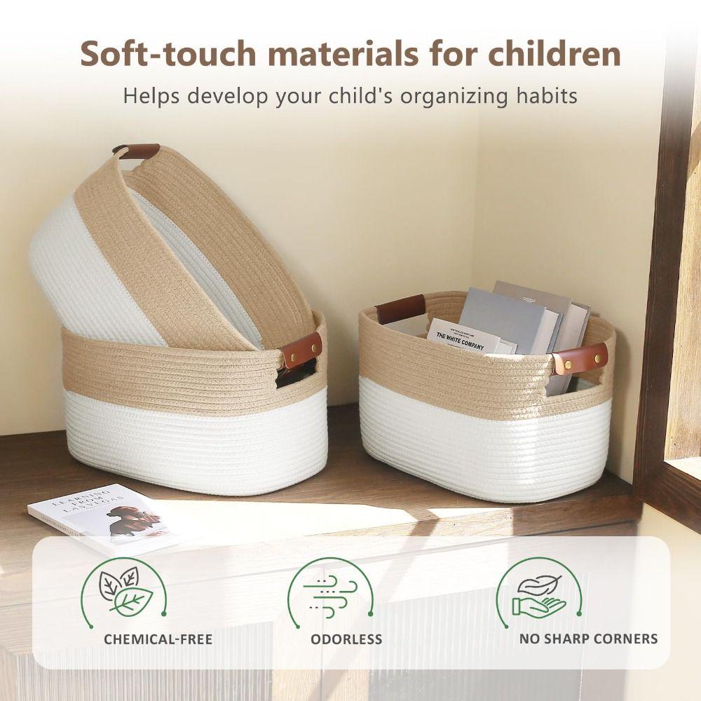 Large Capacity Laundry Basket 15x10x9 Inch Storage Basket NEW Storage Bin  for Shelves Laundry