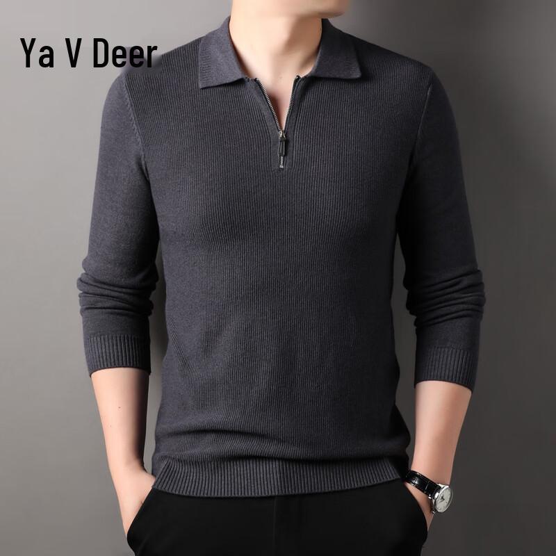 Yalu Men's Half-Zip Knit Sweater