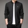 Новые мужские куртки с воротником-стойкой, осенние кардиганы, мужские повседневные куртки на весну и осень, мужские куртки