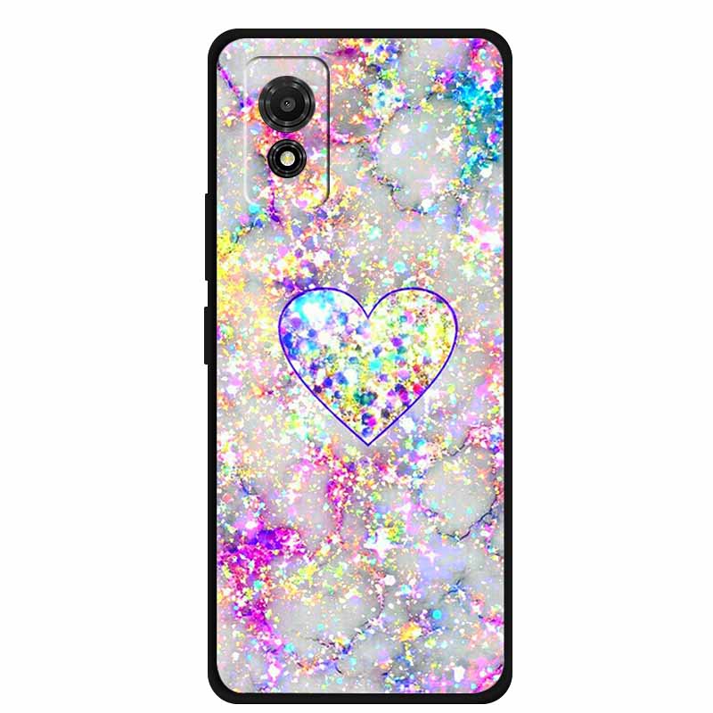 Phone Case For TCL 501 Case TCL501 Painted Cat Silicone Protective Cover for TCL 501 T433D 2024 Bumper Protector Fundas Coque