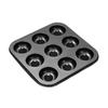 Donut Baking Pan 6-Count Carbon Steel Nonstick Donut Pan for Baking Easy Release Doughnut Molds Multifunctional Bakeware for Cakes Muffins Pies