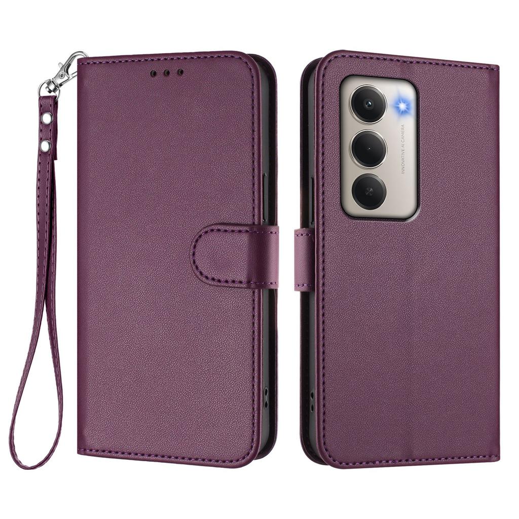 For Xiaomi Redmi 15 4G (EU) (171mm) Leather Case Wallet Stand Phone Cover with Wrist Strap