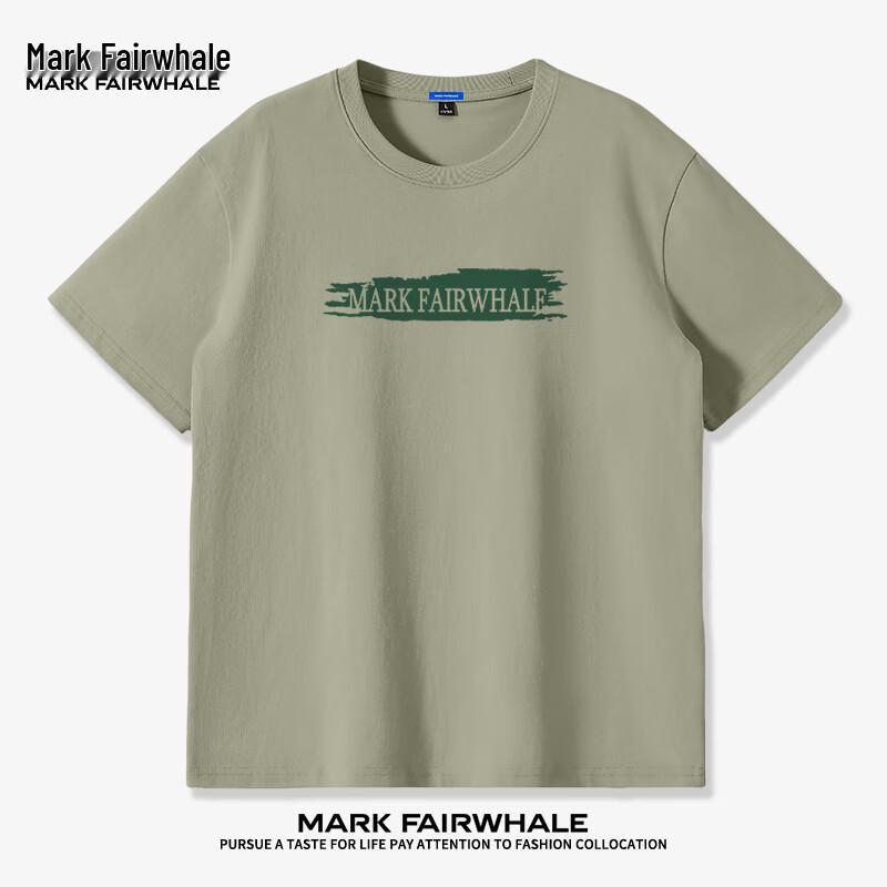 Mark Fairwhale Мужская футболка с коротким рукавом, свободного кроя, из чистого хлопка
