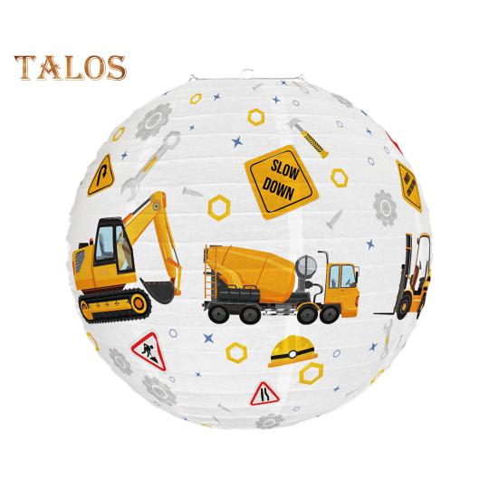 Экскаватор Бумажные Фонарики Строительная Тематическая Вечеринка Декор Праздничная Атмосфера Создатель Дверей Спальни Гостиной