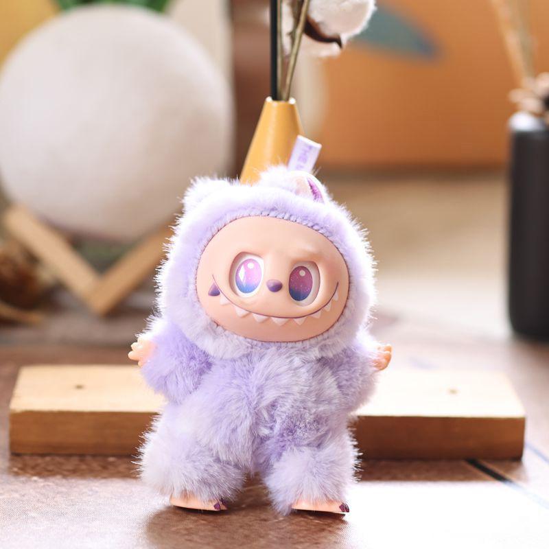 Kawaii Labubu плюшевый брелок мультфильм аниме мягкая кукла игрушка милая сумка кулон украшение рюкзак украшение пара подарки