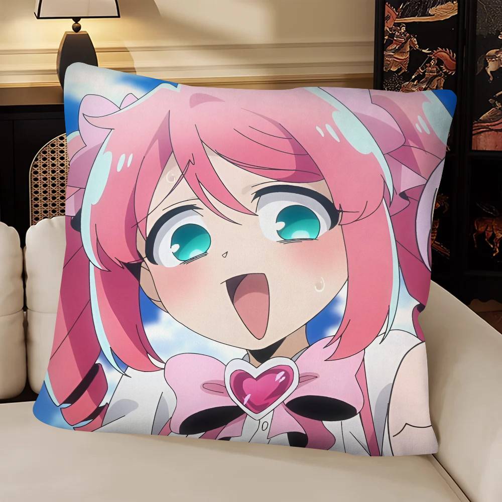 Anime Mahou Shoujo Ni Akogarete Hanabishi Haruka Pillow Case Fashion Square Pillowcase Bedroom Sofa Room Ins Decoration Leisure