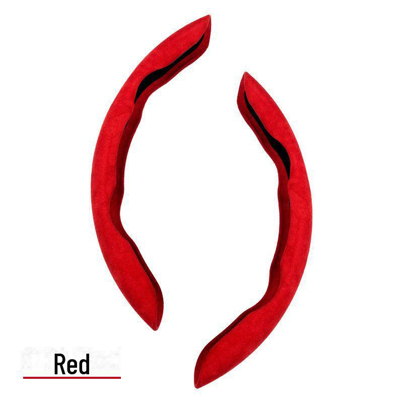 Высококачественный чехол на рулевое колесо автомобиля из замши, обеспечивающий сцепление и впитывание пота в любое время года.