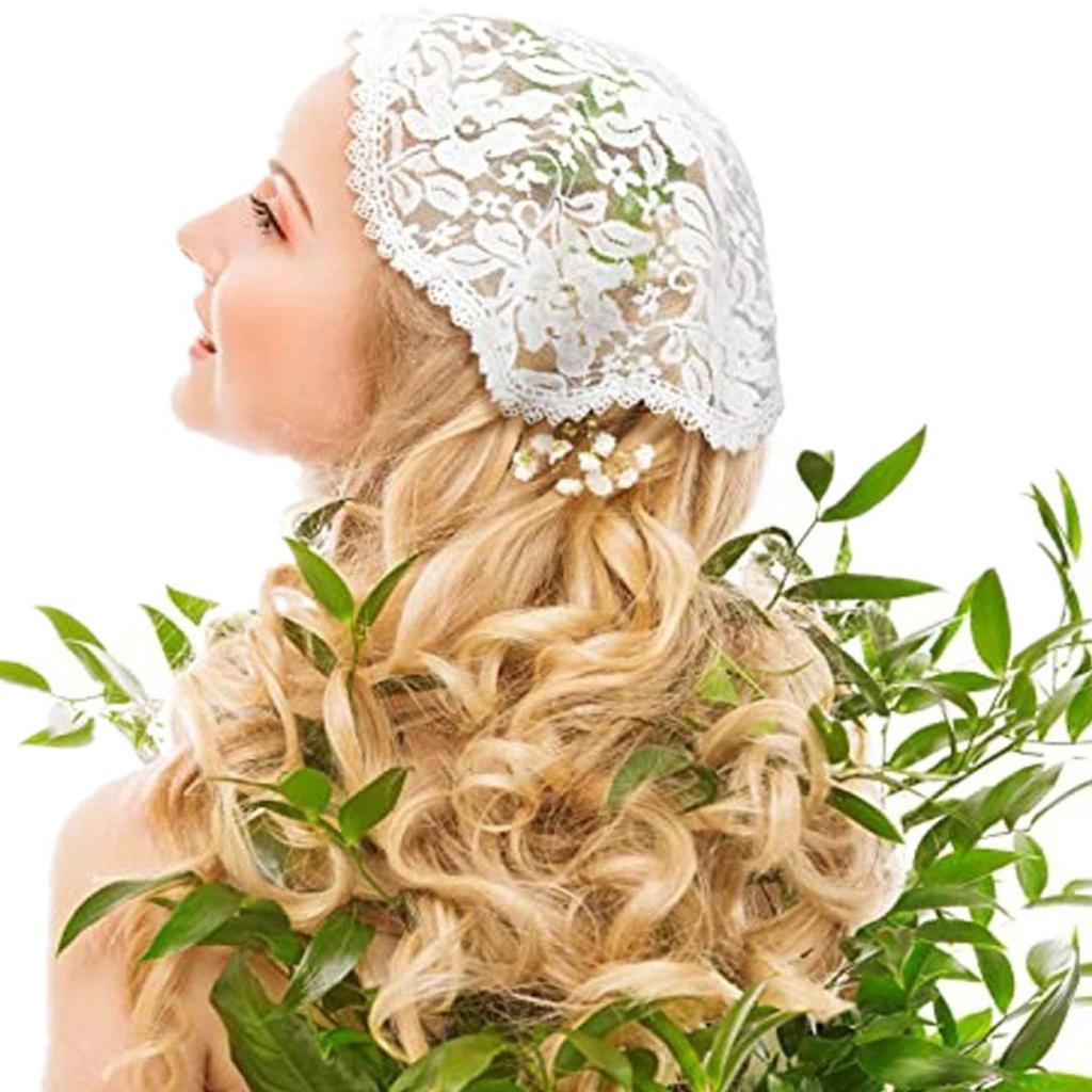 Ethnic Lace Scarf Headband for Girls Hair Scarf Bandannas Headpiece Turban Hairband Women Photo Headscarf Head Accessory