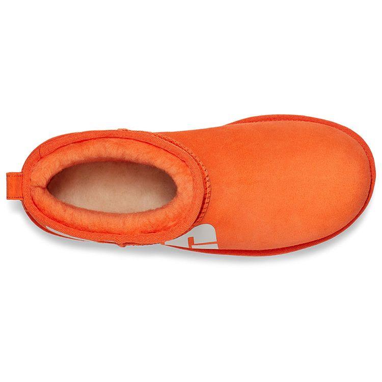 UGG Classic Ultra Mini Chopped Warm Durable Casual Comfortable Plush Ankle Snow Boots Women Boots Orange-Soda 1126373-OGS
