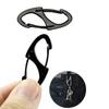 Mini Outdoor EDC Tool Snap Clip Release Buckle Metal Carabiner Keychain Hanging Hook Key Chain Ring